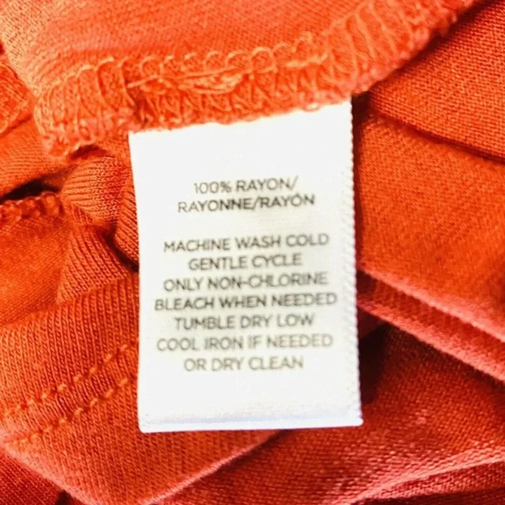 LOFT Women Short Sleeve Pullover Boat Neck Coral Casual Shirt Top Size Small - Picture 11 of 11